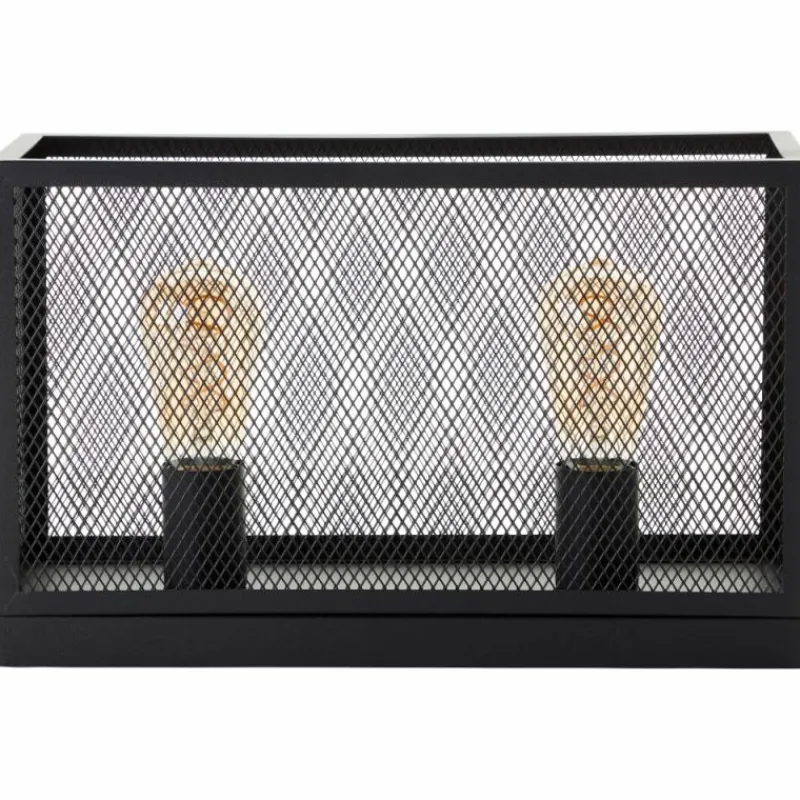 Luminaires Scandinaves-Luminaires Brilliant Lampe de table Brilliant Maze Noir, 2 lumières