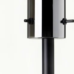 Suspension Verre Fumé-Luminaires Brilliant Lampe de table Brilliant Glasini Noir, 1 lumière