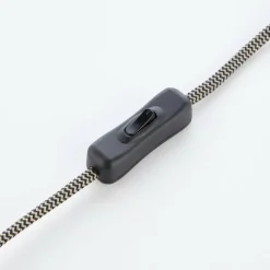 Lampes Industrielles-Luminaires Brilliant Lampe de table Brilliant-Leuchten Decca Bois foncé, Noir, 1 lumière