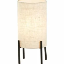 Lampes En Tissu-Luminaires Brilliant Lampe de table Brilliant-Leuchten Fairhill Noir, 1 lumière