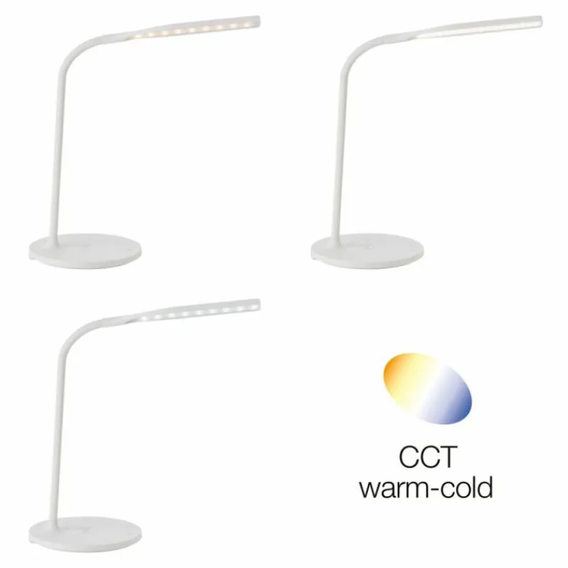 Luminaires Brilliant Lampe de table Brilliant-Leuchten Joni LED Blanc, 1 lumière* Éclairage Led