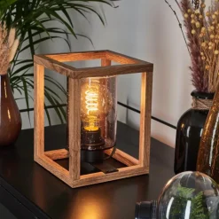 Suspension Verre Fumé-hofstein Lampe de table Brugg Écru, Noir, 1 lumière