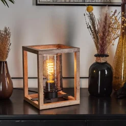 Suspension Verre Fumé-hofstein Lampe de table Brugg Écru, Noir, 1 lumière