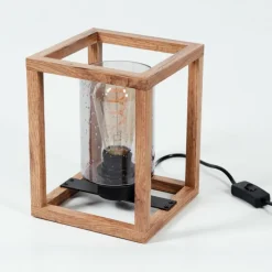 Suspension Verre Fumé-hofstein Lampe de table Brugg Écru, Noir, 1 lumière