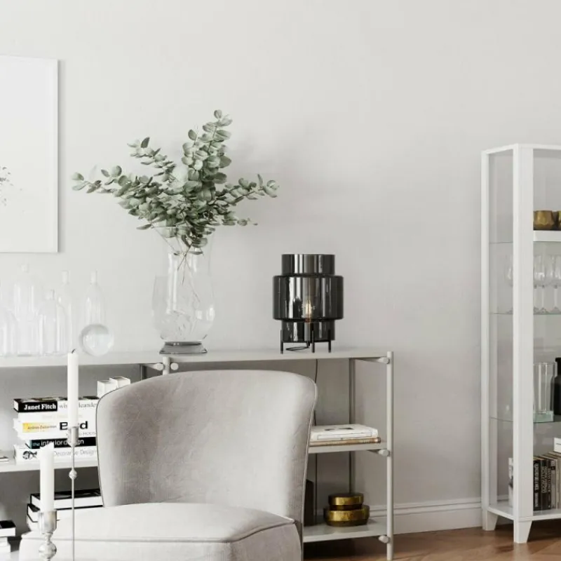 Suspension Verre Fumé-By Rydéns Lampe de table By Rydens Ebbot Noir, 1 lumière