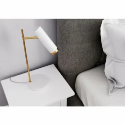 Lampes Dorées-By Rydéns Lampe de table By Rydens Pulse Or, Blanc, 1 lumière