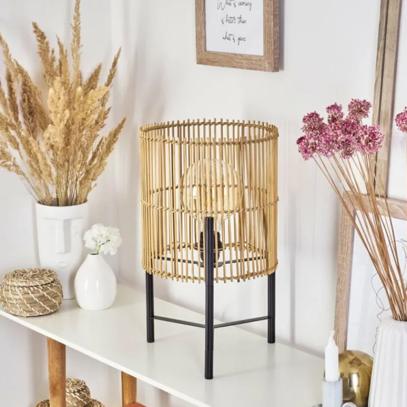 Luminaires Scandinaves-hofstein Lampe de table Calchines Noir, 1 lumière