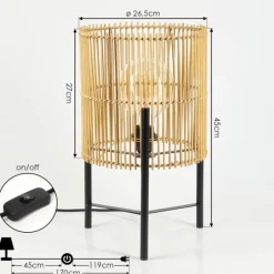 Luminaires Scandinaves-hofstein Lampe de table Calchines Noir, 1 lumière