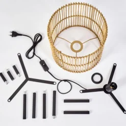 Luminaires Scandinaves-hofstein Lampe de table Calchines Noir, 1 lumière