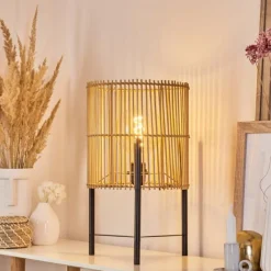 Luminaires Scandinaves-hofstein Lampe de table Calchines Noir, 1 lumière