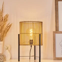 Luminaires Scandinaves-hofstein Lampe de table Calchines Noir, 1 lumière