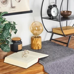 Lampes Vintages & Rétros-hofstein Lampe de table Canard Écru, Noir, 1 lumière