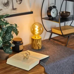 Lampes Vintages & Rétros-hofstein Lampe de table Canard Écru, Noir, 1 lumière