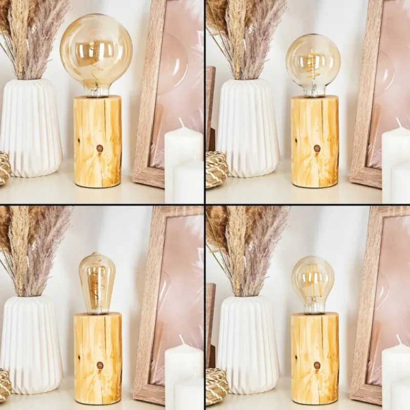 Luminaires Scandinaves-hofstein Lampe de table Canedo Brun, 1 lumière