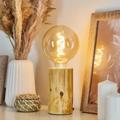 Luminaires Scandinaves-hofstein Lampe de table Canedo Brun, 1 lumière