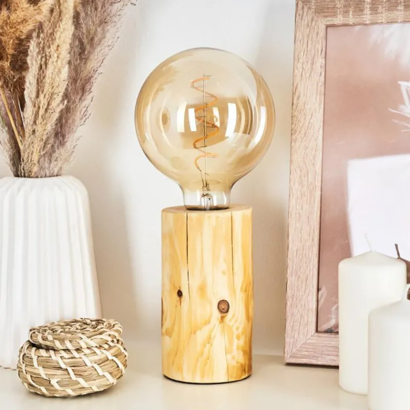 Luminaires Scandinaves-hofstein Lampe de table Canedo Brun, 1 lumière