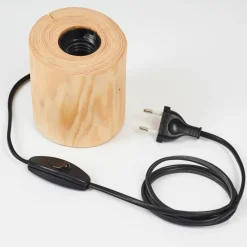 Luminaires Scandinaves-hofstein Lampe de table Canedo Brun, 1 lumière