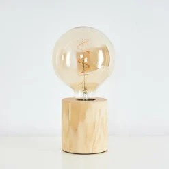 Luminaires Scandinaves-hofstein Lampe de table Canedo Brun, 1 lumière