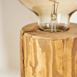 Luminaires Scandinaves-hofstein Lampe de table Canedo Écru, Noir, 1 lumière