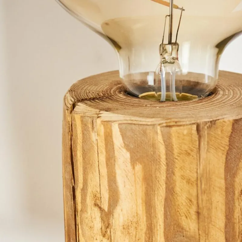 Luminaires Scandinaves-hofstein Lampe de table Canedo Écru, Noir, 1 lumière