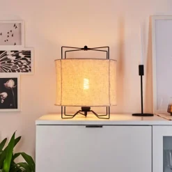 Lampes En Tissu-hofstein Lampe de table Casoie Noir, 1 lumière