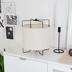 Lampes En Tissu-hofstein Lampe de table Casoie Noir, 1 lumière