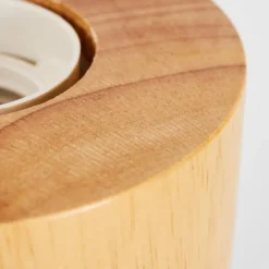 Luminaires Scandinaves-hofstein Lampe de table Castellar Bois clair, 1 lumière