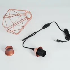 Lampes Vintages & Rétros-hofstein Lampe de table Cenova Cuivre, 1 lumière