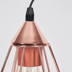 Lampes Vintages & Rétros-hofstein Lampe de table Cenova Cuivre, 1 lumière