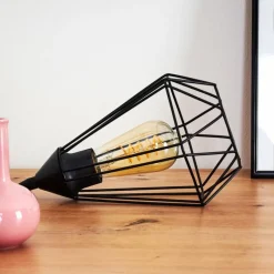 Lampes Industrielles-hofstein Lampe de table Cenova Noir, 1 lumière