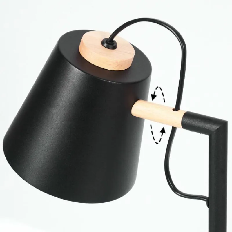 Luminaires Scandinaves-hofstein Lampe de table Cerrizal Écru, Noir, 1 lumière