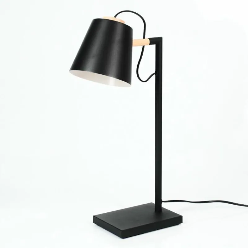 Luminaires Scandinaves-hofstein Lampe de table Cerrizal Écru, Noir, 1 lumière