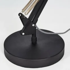 Lampes Industrielles-hofstein Lampe de table Chara Noir, Argenté, 1 lumière