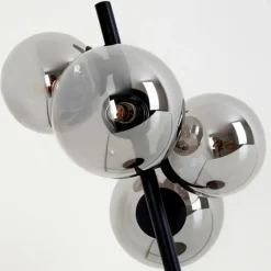 Suspension Verre Fumé-hofstein Lampe de table Chehalis LED Noir, 4 lumières