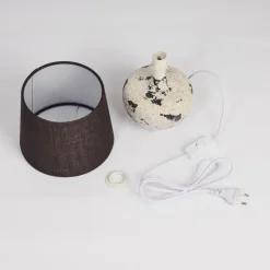 Lampes En Tissu-hofstein Lampe de table Chihul Noir, Blanc, 1 lumière