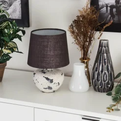 Lampes En Tissu-hofstein Lampe de table Chihul Noir, Blanc, 1 lumière