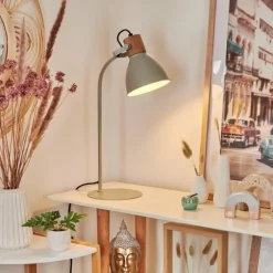 Luminaires Scandinaves-hofstein Lampe de table Chipou Écru, 1 lumière