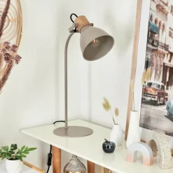 Luminaires Scandinaves-hofstein Lampe de table Chipou Gris, 1 lumière