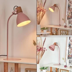Luminaires Scandinaves-hofstein Lampe de table Chipou Rose, Rose, 1 lumière