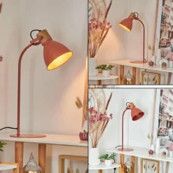 Luminaires Scandinaves-hofstein Lampe de table Chipou Rouge, 1 lumière