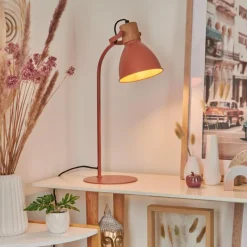 Luminaires Scandinaves-hofstein Lampe de table Chipou Rouge, 1 lumière