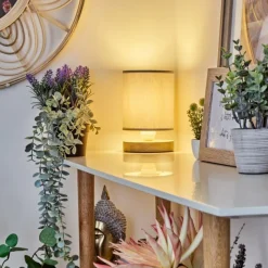 Lampes En Tissu-hofstein Lampe de table Chiuvi Écru, Blanc, 1 lumière