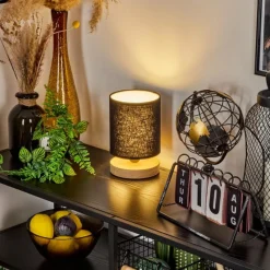 Lampes En Tissu-hofstein Lampe de table Chiuvi Écru, Noir, 1 lumière