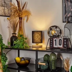 Lampes En Tissu-hofstein Lampe de table Chiuvi Écru, Noir, 1 lumière