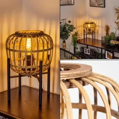 Luminaires Orientaux-hofstein Lampe de table Combeima Noir, 1 lumière