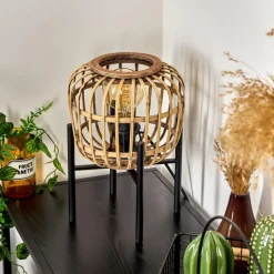 Luminaires Orientaux-hofstein Lampe de table Combeima Noir, 1 lumière