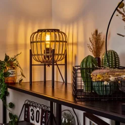 Luminaires Orientaux-hofstein Lampe de table Combeima Noir, 1 lumière