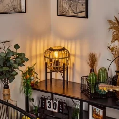 Luminaires Orientaux-hofstein Lampe de table Combeima Noir, 1 lumière