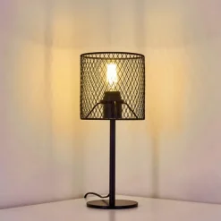 Lampes Vintages & Rétros-hofstein Lampe de table Conewago Noir, 1 lumière