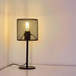 Lampes Vintages & Rétros-hofstein Lampe de table Conewago Noir, 1 lumière